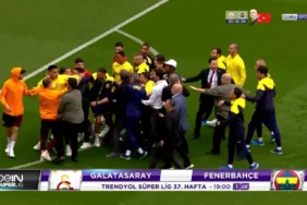 Galatasaray-Fenerbahçe derbisi öncesi kavga çıktı! gs fb kavga