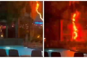 antalyada-panik-otel-bahcesine-yildirim-dustu-rbvf