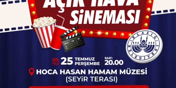 Elazığ Belediyesi'nden Ücretsiz Açık Hava Sinema Günleri Elazığ Belediyesi’nden Ücretsiz Açık Hava Sinema Günleri