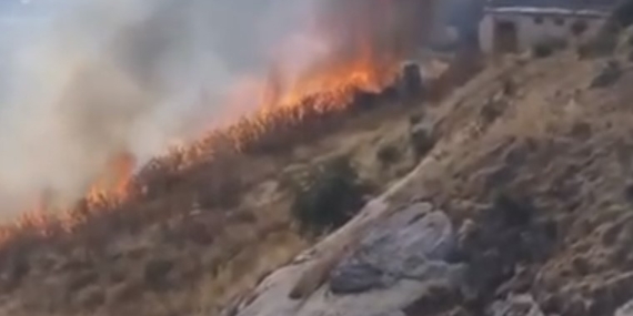 Elazığ’da Otluk Alanda Çıkan Yangın Söndürüldü