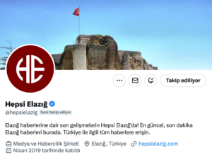 Hepsi Elazığ Twitter'da