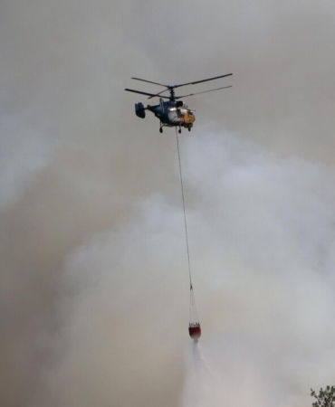Adana Kozan'da Orman Yangınına Müdahale Eden Helikopter Baraja Düştü GT-6QVnXYAAXrWZ