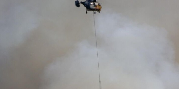 Adana Kozan’da Orman Yangınına Müdahale Eden Helikopter Baraja Düştü