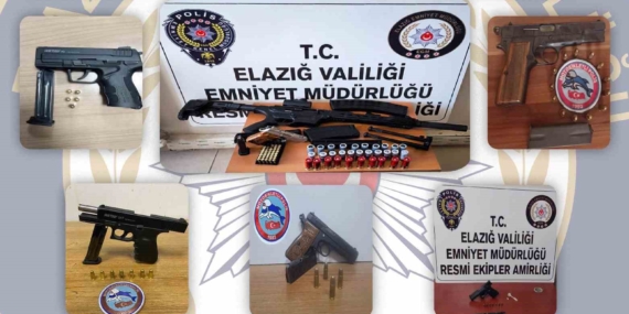 Elazığ'da Polis Ekiplerinden Operasyon: 83 Zanlı Yakalandı, 13 Ruhsatsız Silah Ele Geçirildi Elazığ’da Polis Ekiplerinden Operasyon: 83 Zanlı Yakalandı, 13 Ruhsatsız Silah Ele Geçirildi