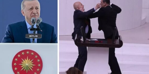 TBMM'deki Yumruklu Kavga Sonrası Erdoğan'dan Muhalefete Sert Eleştiri TBMM’deki Yumruklu Kavga Sonrası Erdoğan’dan Muhalefete Sert Eleştiri
