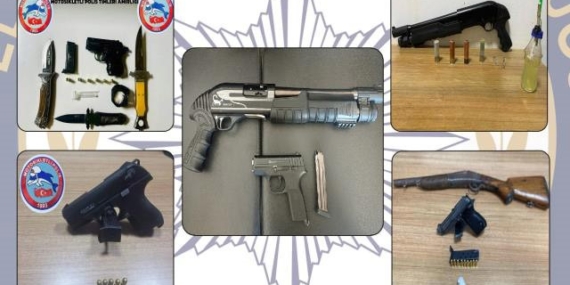 Elazığ’da ruhsatsız silah taşıyan 13 kişi yakalandı