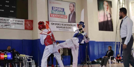 Elazığ’da gençler taekwondo müsabakaları yapıldı