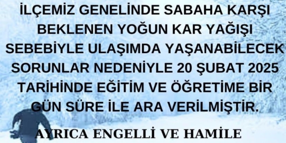 Elazığ'ın Bazı İlçelerinde Kar Yağışı Nedeniyle Eğitim-Öğretime Ara Verildi Elazığ’ın Bazı İlçelerinde Kar Yağışı Nedeniyle Eğitim-Öğretime Ara Verildi