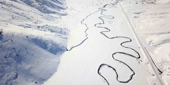 Güzeldere Menderesleri'nin Kış Manzarası Güzeldere Menderesleri’nin Kış Manzarası