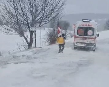 Posof'ta Ambulans İçin Yol Açma Çalışmaları Zorlu Geçti Posof’ta Ambulans İçin Yol Açma Çalışmaları Zorlu Geçti