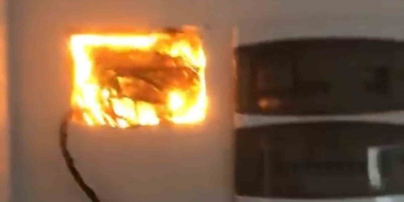 Tunceli Pülümür’de Elektrik Arızası Nedeniyle Yangın Paniği