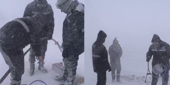 Yüksekova'da VEDAŞ Ekibinin Fırtına ile Mücadelesi Yüksekova’da VEDAŞ Ekibinin Fırtına ile Mücadelesi
