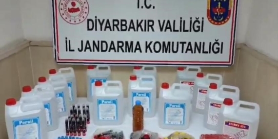 Diyarbakır’da Kaçak Alkol Operasyonu: 180 Litre Etil Alkol Ele Geçirildi
