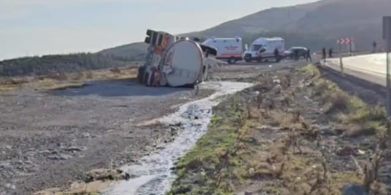 Gaziantep’te Yakıt Tankeri Kazası: İki Yaralı