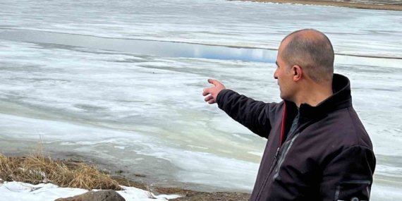 Kars Çıldır Gölü'ndeki Buzların Çözülme Süreci Başladı Kars Çıldır Gölü’ndeki Buzların Çözülme Süreci Başladı