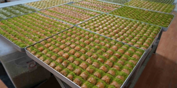 Muş'ta Bayram Tatlılarıyla Dolu Renkli Tezgahlar Muş’ta Bayram Tatlılarıyla Dolu Renkli Tezgahlar