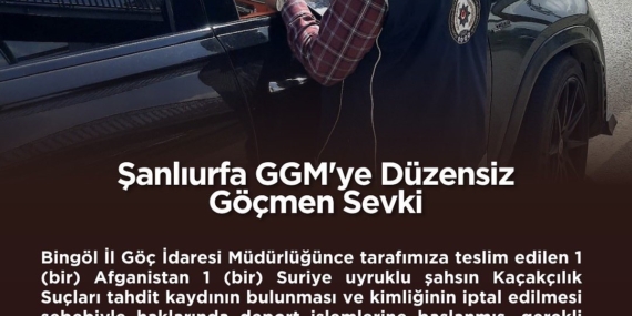 Bingöl'de Yabancı Uyruklu 2 Kişinin Sınır Dışı Edilmesi Hakkında Önemli Karar Bingöl’de Yabancı Uyruklu 2 Kişinin Sınır Dışı Edilmesi Hakkında Önemli Karar