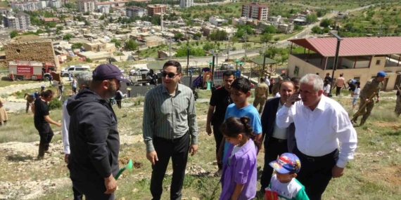 Gercüş'te Anneler Günü'ne Özel Fidanlar Toprakla Buluştu Gercüş’te Anneler Günü’ne Özel Fidanlar Toprakla Buluştu