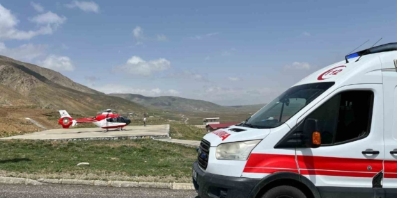 Kafa Travması Geçiren Hastaya Acil Müdahale: Ambulans Helikopter Havalandı