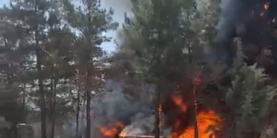 Malatya Şantiyesinde Korkunç Yangın Panik Yarattı