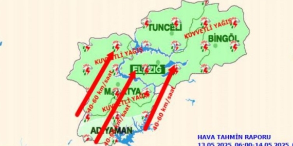 Meteorolojiden 5 Şehir İçin Şiddetli Yağış Uyarısı Meteorolojiden 5 Şehir İçin Şiddetli Yağış Uyarısı
