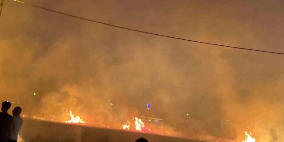 Diyarbakır'da 40 Dönüm Buğday Alevlerde Kül Oldu Diyarbakır’da 40 Dönüm Buğday Alevlerde Kül Oldu