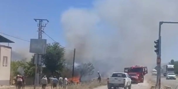 Yeşilyurt’ta Korkutan Bahçe Yangını: Alevler Kenti Sarstı