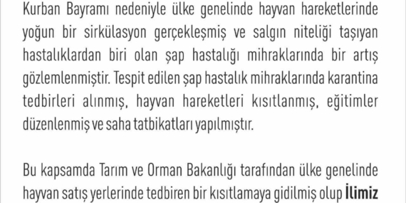 Elazığ Hayvan Borsası, Şap Tedbirleri Nedeniyle Geçici Olarak Faaliyet Durdurdu Elazığ Hayvan Borsası, Şap Tedbirleri Nedeniyle Geçici Olarak Faaliyet Durdurdu