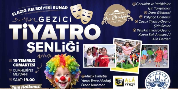 Elazığ'da Eşsiz Tiyatro Şenliği ve Kadın Kürsübaşı Konseri Heyecanı Elazığ’da Eşsiz Tiyatro Şenliği ve Kadın Kürsübaşı Konseri Heyecanı