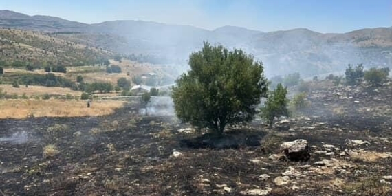 Elazığ’daki Otluk Alanda Meydana Gelen Yangın Başarıyla Söndürüldü