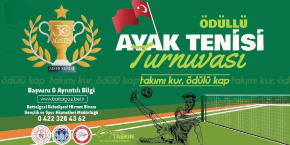 Battalgazi Belediyesi'nden 30 Ağustos'a Özel Rağbetle Beklenen Ayak Tenisi Turnuvası Battalgazi Belediyesi’nden 30 Ağustos’a Özel Rağbetle Beklenen Ayak Tenisi Turnuvası