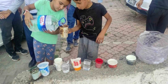 Çocuklar, Yüksek Sıcaklıklardan Etkilenen Sokak Hayvanları İçin Su ve Yiyecek Bıraktı Çocuklar, Yüksek Sıcaklıklardan Etkilenen Sokak Hayvanları İçin Su ve Yiyecek Bıraktı