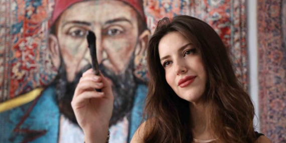 Elazığlı Genç Mühendis, Halı Üzerinde Eşsiz Portrelerle Dünya Sahnesinde Elazığlı Genç Mühendis, Halı Üzerinde Eşsiz Portrelerle Dünya Sahnesinde