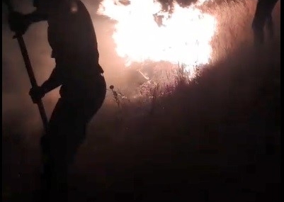 Kars'ta Kontrol Altına Alınan Anız Yangını Kars’ta Kontrol Altına Alınan Anız Yangını