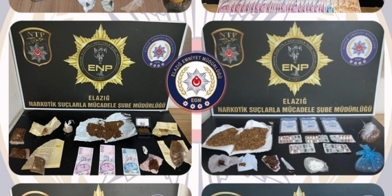Elazığ'da Uyuşturucuya Geçit Yok: 16 Şüpheli Tutuklandı Elazığ’da Uyuşturucuya Geçit Yok: 16 Şüpheli Tutuklandı