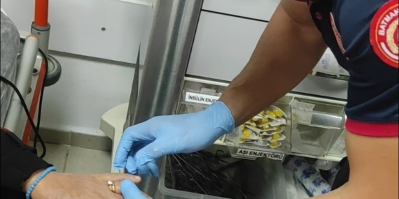 Batman’da İtfaiye ve Sağlık Ekiplerinin Birlikte Gerçekleştirdiği Yüzük Kurtarma Operasyonu