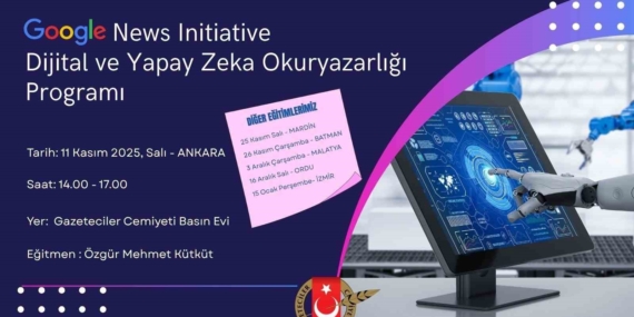 Google, Malatya’da Yapay Zeka Eğitimi Düzenleyecek