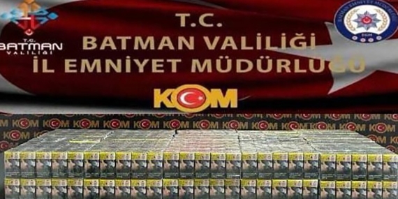 Batman’da Kaçak Sigara Operasyonu: Uygulama Noktasında Ele Geçirilenler