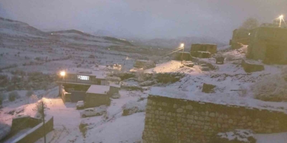 Çermik’te Kışın İlk İzleri: Mevsimin İlk Karı Kendini Gösterdi