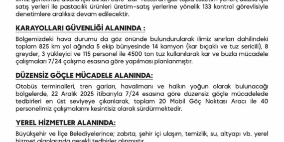 Diyarbakır’da Yılbaşı İçin 8 Bin 737 Güvenlik Görevlisi Görevde!