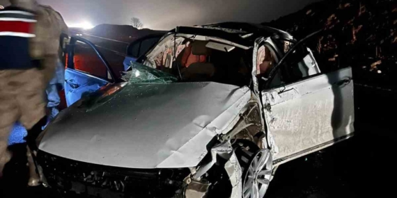 Feci Kaza: Takla Atan Araçta 1 Ölü, 1 Yaralı