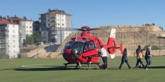 Malatya’da Acil Durum: Yaşlı Hasta İçin Ambulans Helikopter Gökyüzünde!