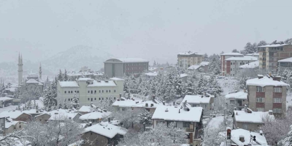 Arapgir Kışın Büyülü Beyazlığıyla Kaplandı