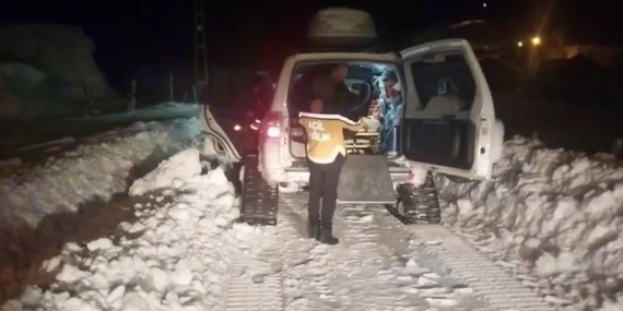 Bingöl’de Paletli Ambulans Yolda Kaldı, Ekipler Hızla Kurtardı!