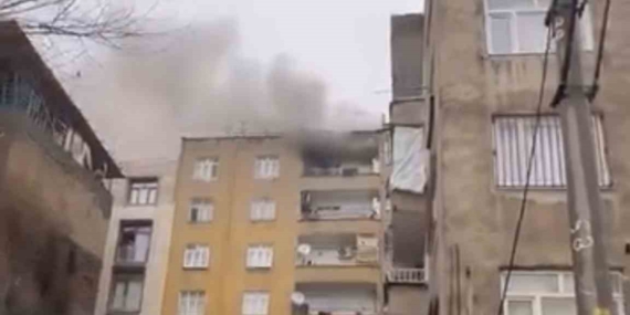 Diyarbakır’da 7 Katlı Apartmanda Meydana Gelen Korkutucu Yangın