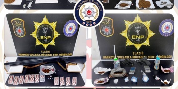 Elazığ’da Uyuşturucu ve Ruhsatsız Silah Operasyonunda 17 Kişi Tutuklandı