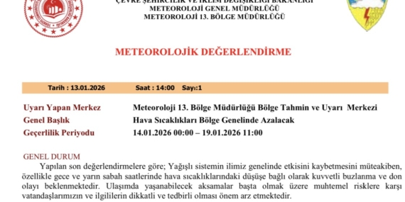 Meteorolojiden 5 İlin Geçmişine Don ve Buzlanma Uyarısı