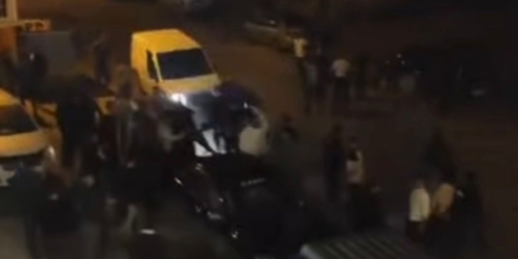 Gaziantep’te Dehşet Anları: Kavga Edenleri Ezerek Kaçan Sürücü