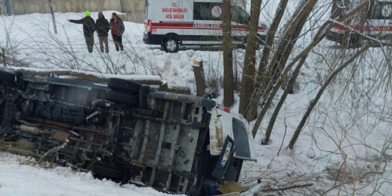 Muş’ta İşçi Servisi Kaza Yaptı: 6 Yaralı