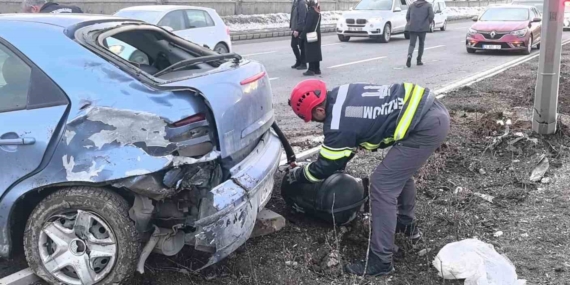 Trafik Kazasında Aracın Kopan LPG Tankı ile Yaşanan Korku Dolu Anlar